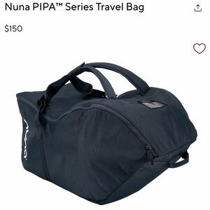 Nuna PIPA Series Kids Travel Bag - Dark Gray